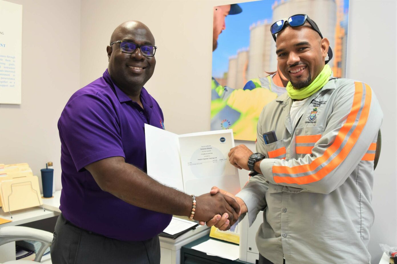 Meet Cayman’s first simulator-certified heavy equipment operator